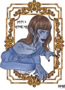 Портрет в багровых тонах